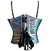 Charmian Women's Retro Y2K Fashion Metallic Sweetheart Low Cut Boned Rave Bustier Corset Crop Top with Straps Multicolored XX-Large