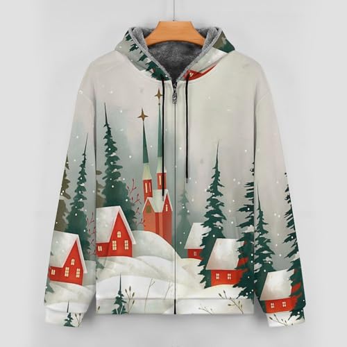 Sweat à capuche homme fermeture éclair complète haut chaud rouge - 5