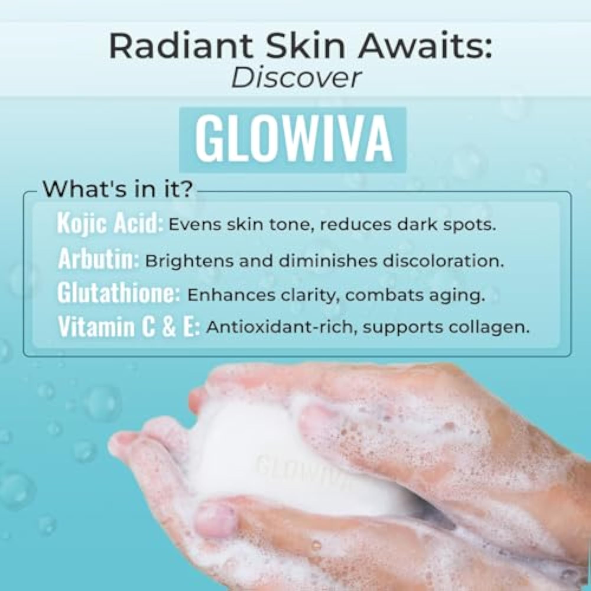Kojic Acid + Glutathione Soap For Skin Brightening