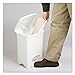 Safco Products 9710WH Plastic Step-On Waste Receptacle, 4-Gallon, White