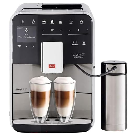 Melitta Barista TS SMART F86/0-100, Bean to Cup Coffee Machine, Bluetooth connectivity, Melitta Connect App, Whisper Grinder (Quiet Mark), Stainless Steel