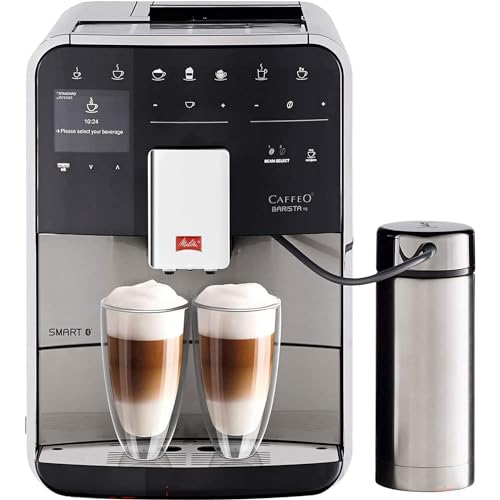 Melitta Integrated Bean to Cup Coffee Machine TS SMART Model F850-101 Bluetooth connectivity Connect App Whisper Grinder Quiet Mark Silver product thumbnail 10