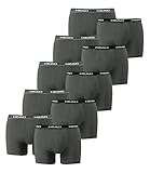 HEAD Herren Boxershorts 841001001 10er Pack, Wäschegröße:S;Artikel:grey/black/white (415)