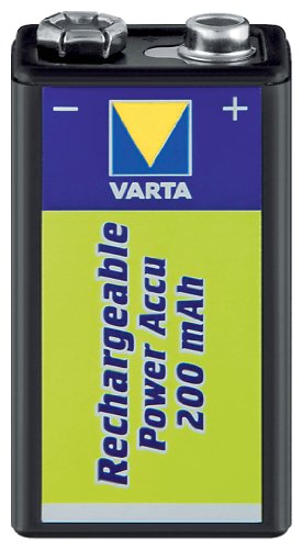 Varta Power Ready2Use - Batteria da 9 V, 200 mAh