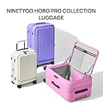 NINETYGO Carry On Luggage 22x14x9 Airline Approved, Top Opening Luggage 20 Inch Suitcase, Expandable, PC Hard Shell, Larger Capacity Carryon, TSA Lock, 360° Spinner Wheels (Black) - Image 2