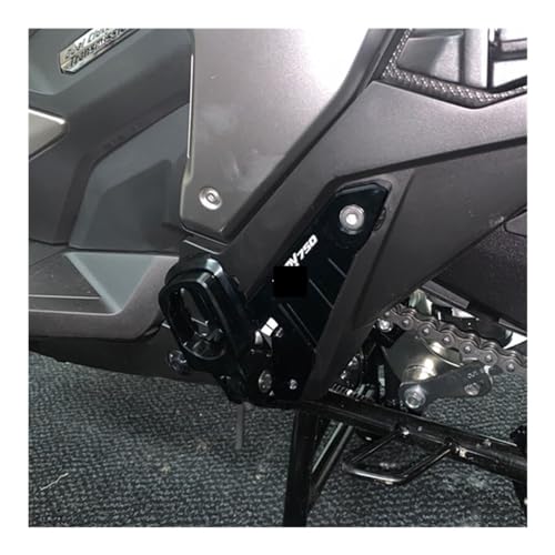Cale pied moto arrière pliant noir argent pour passager CB919 CBR 600 - 4