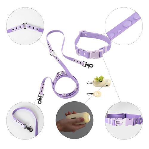 Laisse et collier mains libres étanches Luna WLK1006H avec lampe LED