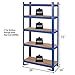 Tangkula Metal Storage Shelves, Heavy Duty Steel 5 Tier Utility Shelves with Adjustable Shelves, Bolt-Free Assembly, High Weight Capacity, Garage Organization Storage Rack, 36