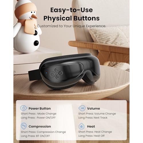 Image of BOB AND BRAD Eye Massager with Heat FSA Eligible HSA, Heated Eye Mask for Dry Eye Relief, Birthday Gifts for Men Women Husband Relax, Temple Massager for Eye Strain Migraine Stress Relief