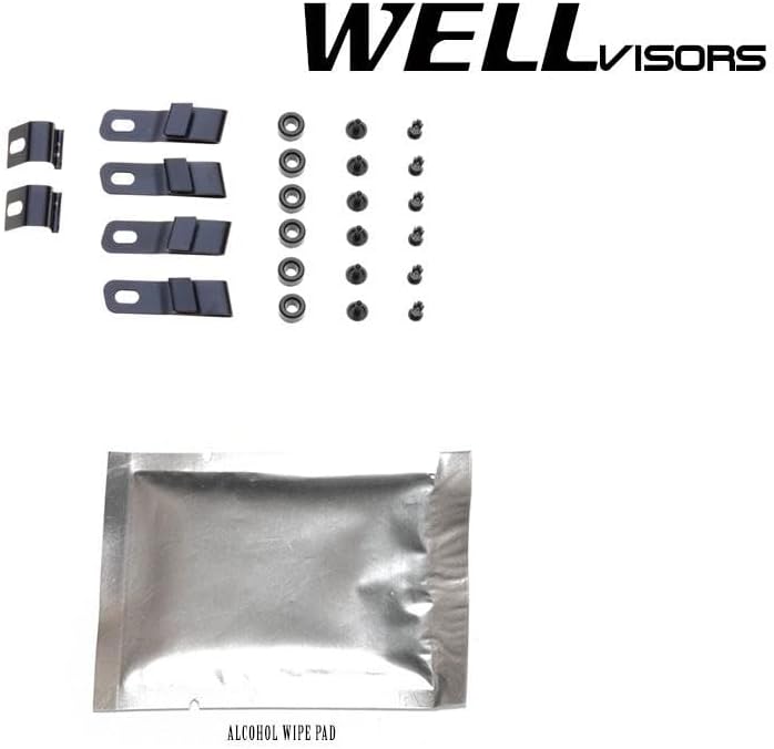 WellVisors Window Visors Wind Deflectors Compatible with Mazda 2017-2025 CX-5 CX5 with Black Trim Rain Guards 3-847MZ018