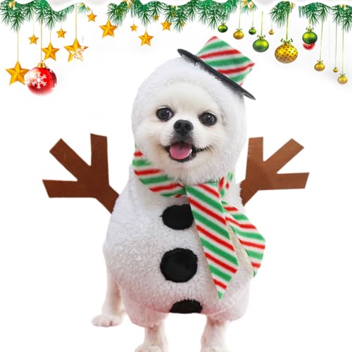 Disfraz de Muñeco de Nieve para Perro Mediano miniatura 4