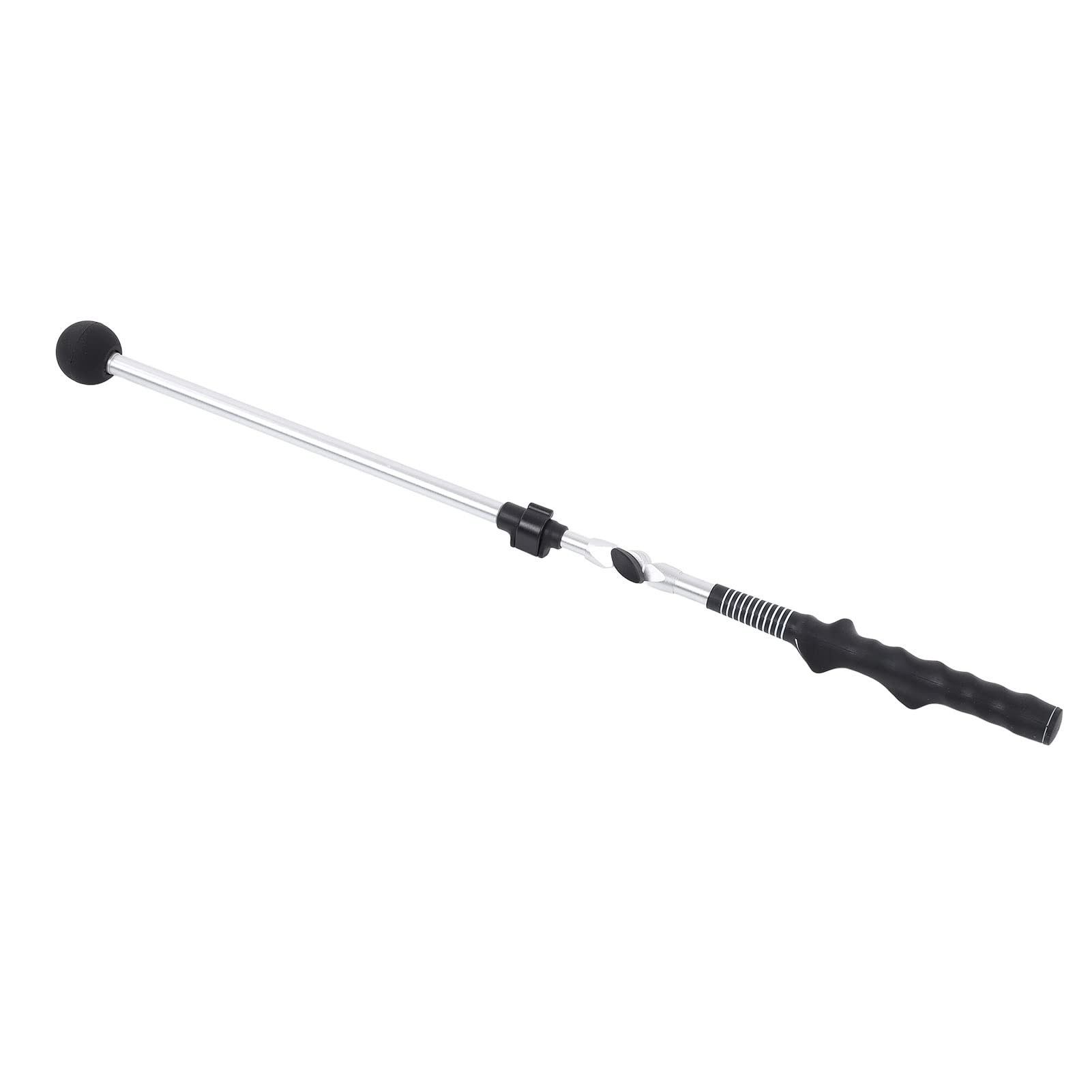 Entrenador de Swing de Golf telescópico para Exteriores, ejercitador de la posición Correcta de Las Manos con empuñadura de Goma Antideslizante, Palo de Swing Plegable de Aluminio