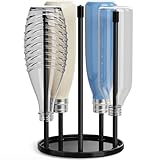Flaschenhalter für SodaStream - Premium Abtropfhalter aus Keramik Abtropfständer mit Abtropfwanne...