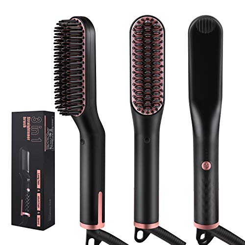 Cepillo alisador eléctrico rápido 3 en 1 para cabello miniatura 1