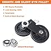 Patioer 4 Pack Cable Pulley 3.54 in/90 mm Silent Nylon Gym Cable Pulley Wheel, 360 Degree Rotation Traction Wheel DIY Attachment for LAT Lift Pulley System, Lifting Blocks, Home Gym Equipment