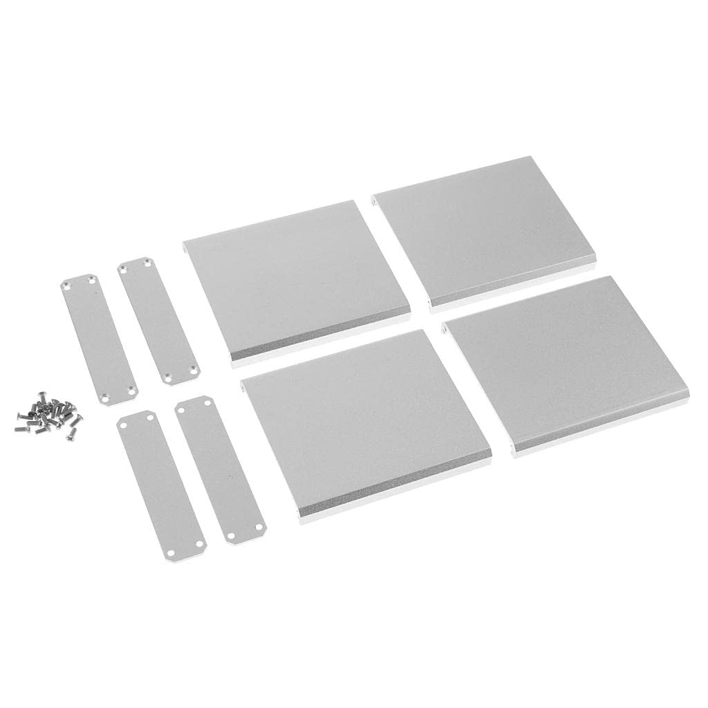 Meadawgs® 2pcs Aluminum Project Enclosure Extruded Electronic Flat Box Case DIY with Screws-75x67x16mm White-image-19