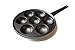 Kasian House Cast Iron Griddle for Poffertjes Pancake Balls (Aebleskiver), Thai Kanom Krok and Other Desserts Ball, 2" Diameter Molds, Pre-Seasoned