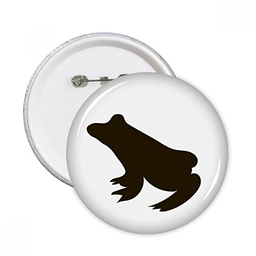 Pins bouton grenouille noire mignon cadeau original badge multicolore