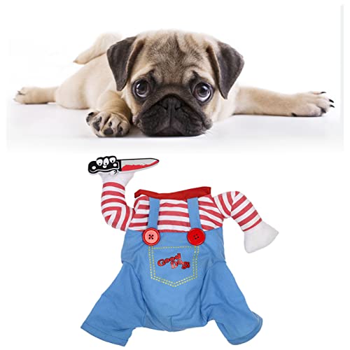 Traje de Cachorro, Trajes de Halloween de Cachorro Mortal, Fantasia de Cosplay de Cachorro, Peruca d