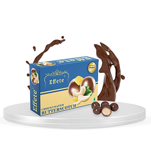 Image of Effete Choco Coated Nut Butter Scotch, Chocolaty Dryfruits, Butter Scotch chocolates packet, Chocolicious Butter Scotch, Dryfruits chocolates packet, chocolates gift pack, chocolate box (32gm)