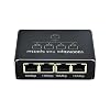 Coverzone 1 Gigabit Ethernet Switch 4 Port 1000Mbps, RJ45 1 to 4 Ethernet Splitter, RJ45 LAN Network Switch 1-2 Gigabit Network Splitter, Computer, HUB, Switch, Router ZR889