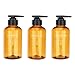 Bottiglia di pompaggio a lozione, bottiglia di distributore di sapone, bottiglia shampoo vuota Riutilizzabile distributore di lition contenitori di lozione, 300 ml gialli 300 ml