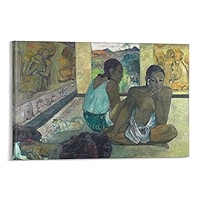 Tableau impression sur toile La Sieste Paul Gauguin 50x60cm | Maisons