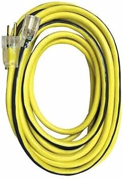 05-00351 100ft 10/3 SJTW Yellow/Black Ext Cord w/Lighted Ends Fits/Intended for VOLTEC 05-00351