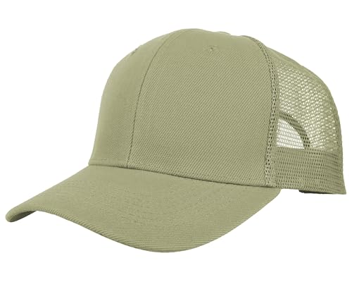 Image of Gelante Mesh Trucker Baseball Cap Snapback Hat Structured Front Panel