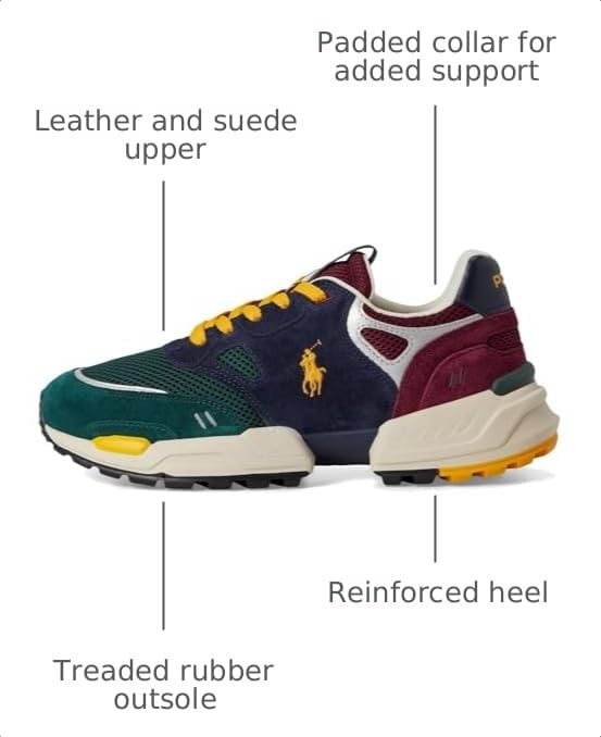 Image of POLO RALPH LAUREN Jogger Suede & Mesh Sneaker