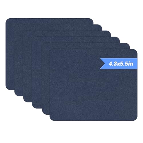 Azobur Sofa Fabric Repair Patch, 6 Piece Microfiber Patches, Self Adhesive Fabric Sofa Patch Repair Fabric, Luxurious Look, Quick Fix Sofa.(Dark Blue)