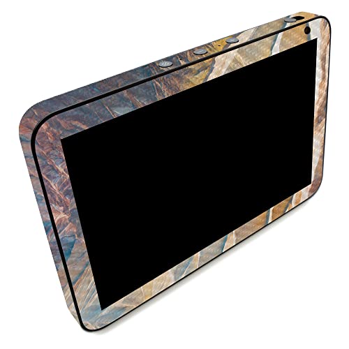 Image of MightySkins Carbon Fiber Skin Compatible with Amazon Echo Show 8 (Gen 2) - Rocky Side | Protective, Durable Textured Carbon Fiber Finish | Easy to Apply | Made in The USA
