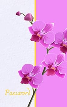 Paperback Password: Internet Keeper Password Notebook Organizer | A-Z Alphabetical Tabs Printed | Orchid Background (Password Keeper Book Small) Book