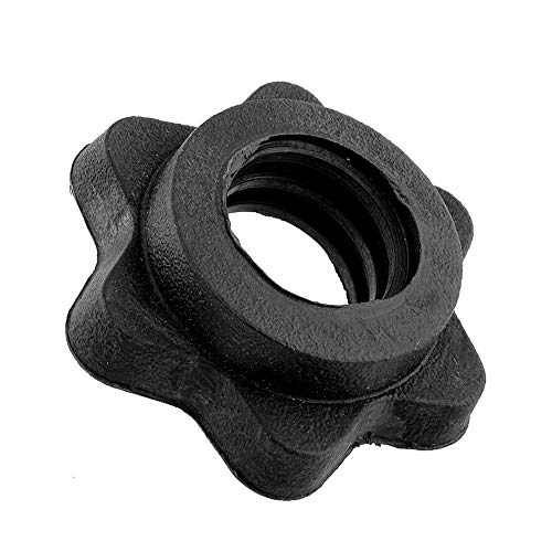 Anlemin 6 Pcs Vinyl Spinlock Collars For 1" Standard Barbells Bars Sports Anti-Slip Spin-Lock Collar Nut Dumbbell Screw Clamps For Dumbell Weight Lifting Fitness Training #TOP3
