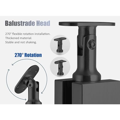 Poteau de garde-corps robuste contre la rouille pour rénover une balustrade extérieure - 5