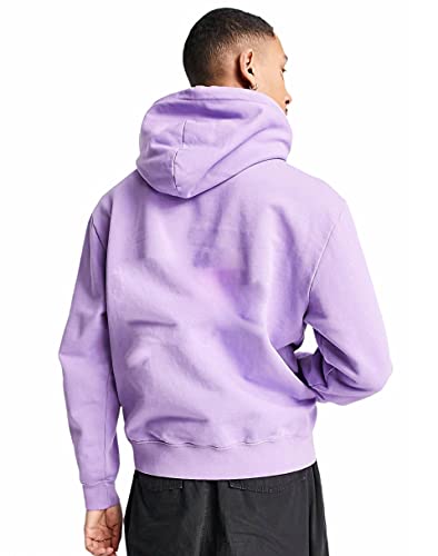 Image of BE SAVAGE Basic Men's Cotton Hooded Neck Regular Hoodie,HDM Lilac M