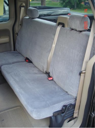 Durafit Seat Covers Made To Fit 2004-2008 Ford F150 Double Cab Exact Fit .Front 40/20/40 Split Bench Seat With Adjustable Headrests.rear Solid Back 60/40 Split Bottom Bench Seat. Gray Leatherette. #TOP1