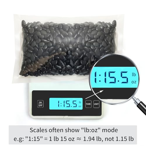 Image of FANTIAN 2 lbs Black Pebbles for Indoor Plants, 3 /8 inch Decorative Rocks, Black River Rocks for Succulent Potted Plant, Vase, Aquarium, Landscaping and Outdoor Garden Rocks
