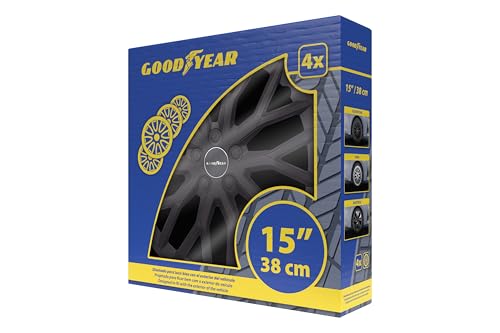Goodyear 15 Zoll Radkappe Satz schwarz GOD9081 Radzierblenden Radblende