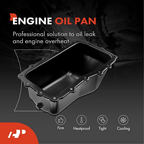A-Premium Engine Oil Pan Sump With Drain Plug Compatible With Jeep Wrangler 2007 2008 2009 2010 2011 V6 3.8L Replace# 4666153Ac #TOP1