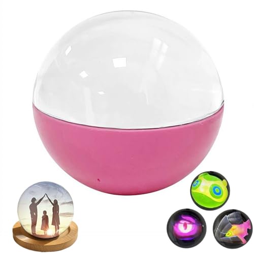 Image of Memory Sphere Lamp, 2.7 inch Crystal Ball Video Player, 2026 New Memory Lamp Ball, Digital Display Sphere, CrystalBall Video Player Ideal and Christmas Decorations (Pink 1 Pcs)