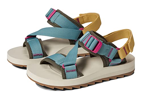 Merrell Women's Alpine Strap Sport Sandal, MINERAL/OLIVE, 5 Medium