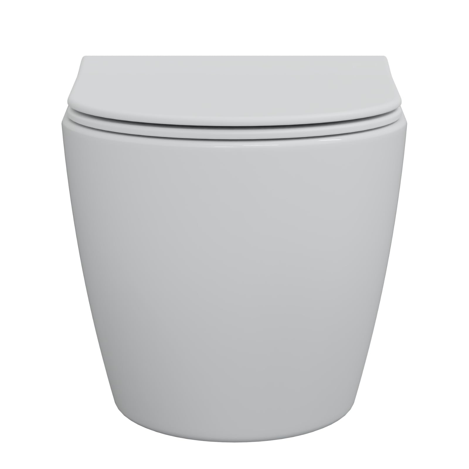 WC sospeso senza bordi di risciacquo Nano Lotus effetto soft-close, montaggio a parete