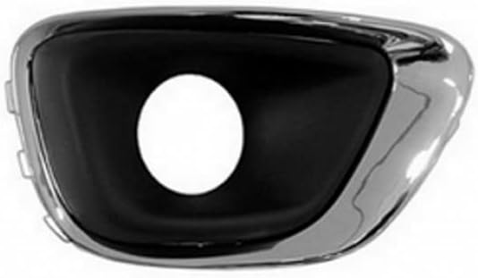 KarParts360 For Jeep Compass Fog Light Cover 2014 15 16 2017 Passenger Side | Black | w/Chrome | DOT/SAE Compliance | CH1039184 | 68213204AA