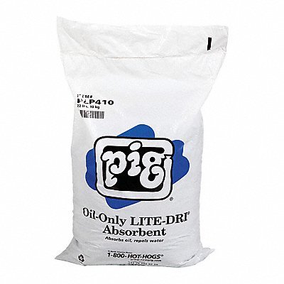 Pig Oil-Only Lite-Dri Loose Absorbent, Oil-Only 22lb (1 Bag)