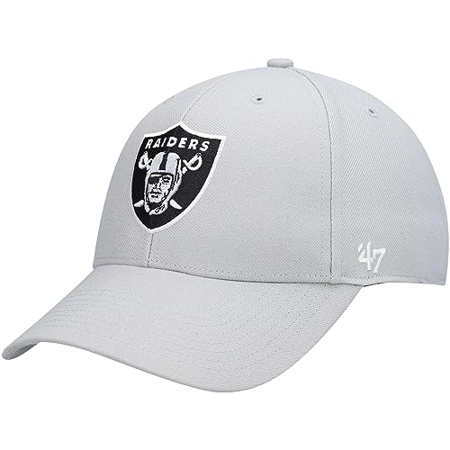 '47 Men's Gray Las Vegas Raiders MVP Adjustable Hat