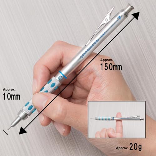 Pentel GraphGear 1000 Premium Mechanical Drafting Pencil Set with Refill Leads and Refill Erasers, Retractable, For Students, Architects, Engineers, Artists, 0.7mm Medium Point, 1 Pack by Pentel - Image 7