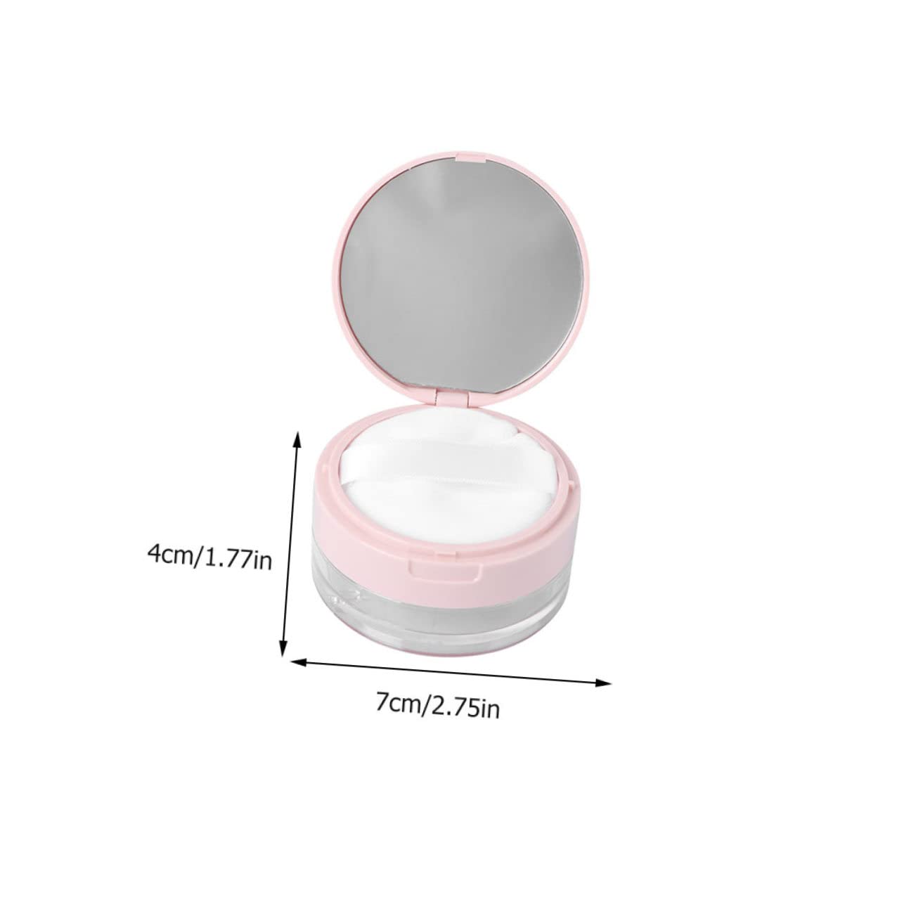 VICASKY Fluffy Powder Puff Baby Powder Puff Container Makeup Container Portable Box