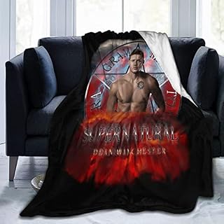 N A Supernatural Dean Wester Sexy Throw Blanket Fleece Blanket Light Anti-Pilling Flannel Super Soft Comfortable and Luxurious Bed Flannel Fleece Blanket Throw 50x40 inch