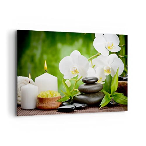 Toile fleur aromathérapie 100x70cm pour transformer votre intérieur en un cocon de bien-être